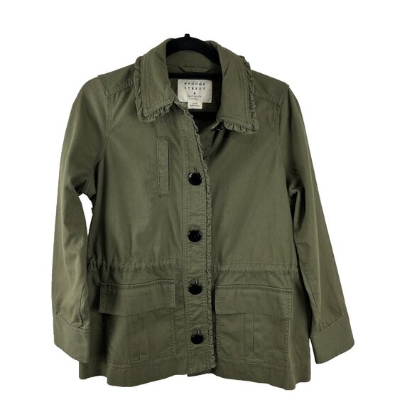 Kate Spade Broome Street Cotton Military Utility Bow Jacket Women's Size XS - Picture 1 of 14